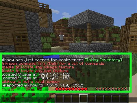 minecraft how to find a village